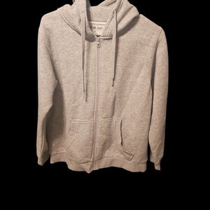 Heather Gray Zip-Up Hoodie
